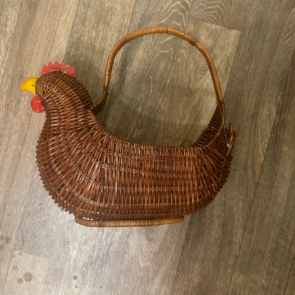 Wicker Chicken Basket